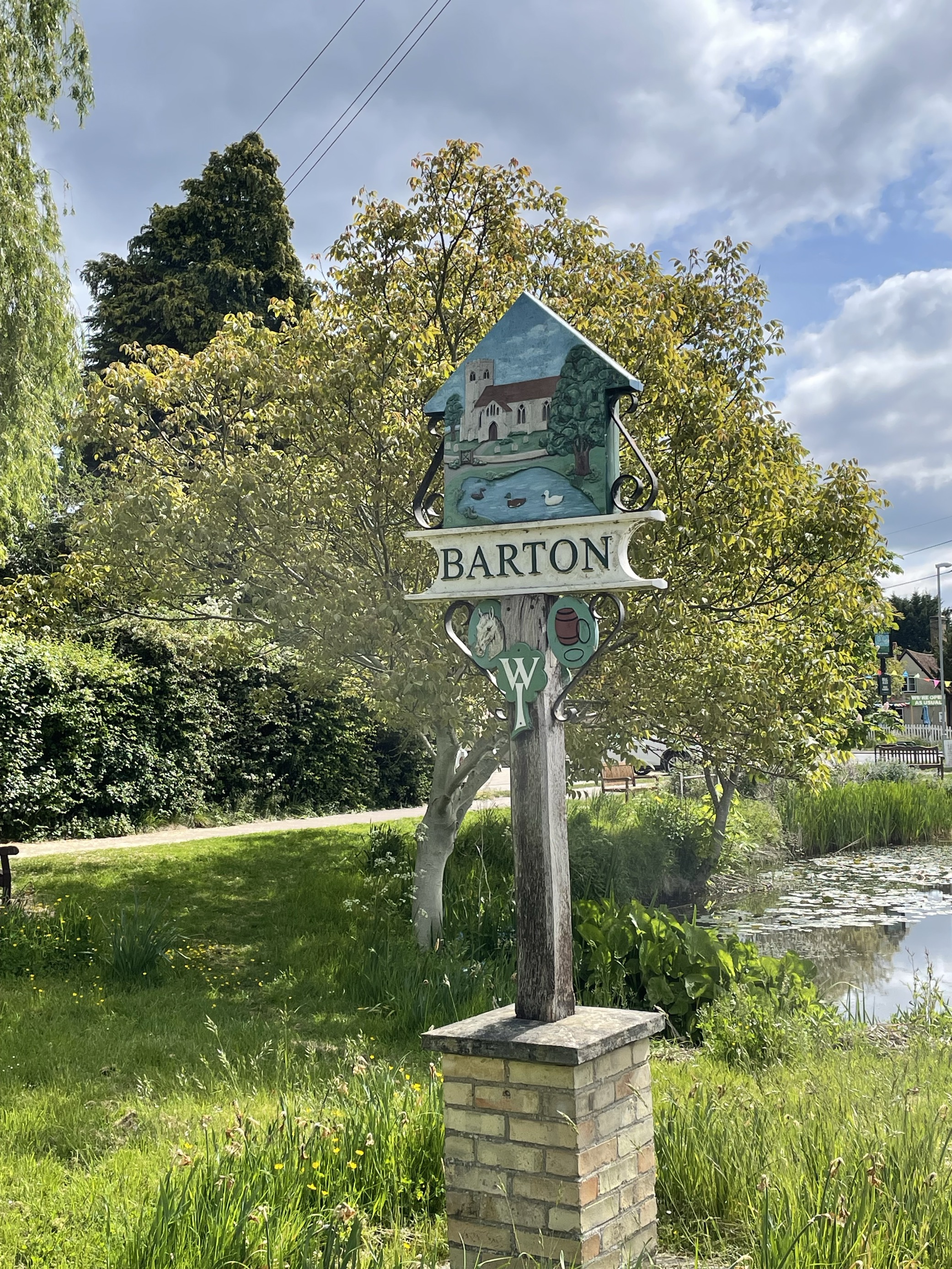 Barton Greenway village sign