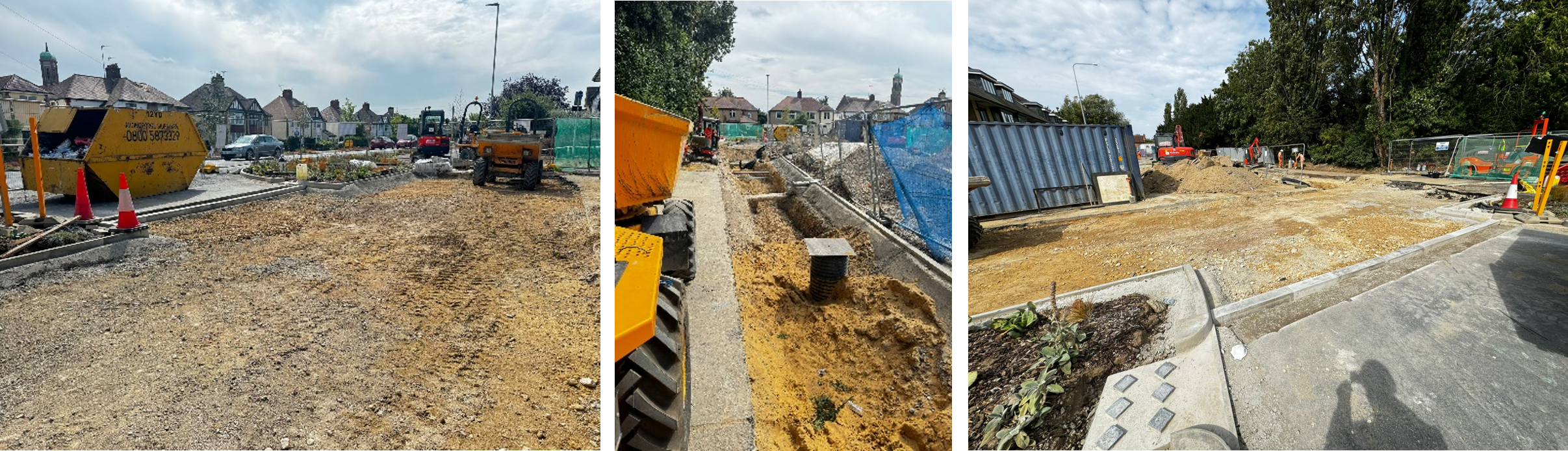 Milton Road August update - Rain garden at Woodhead Drive