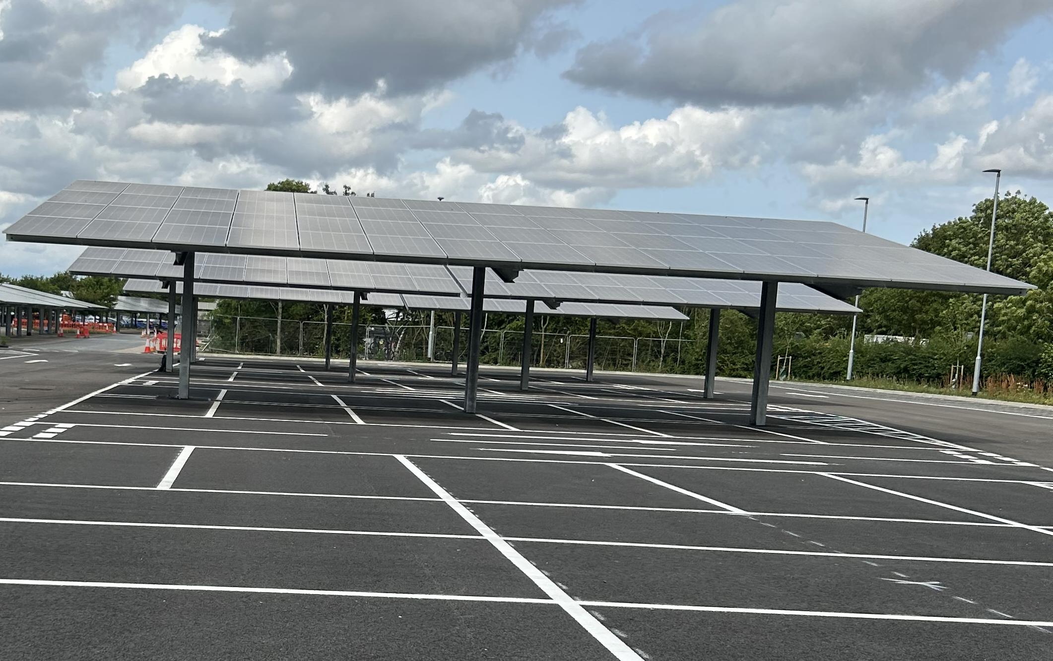 Babraham Road Park and Ride site new parking spaces