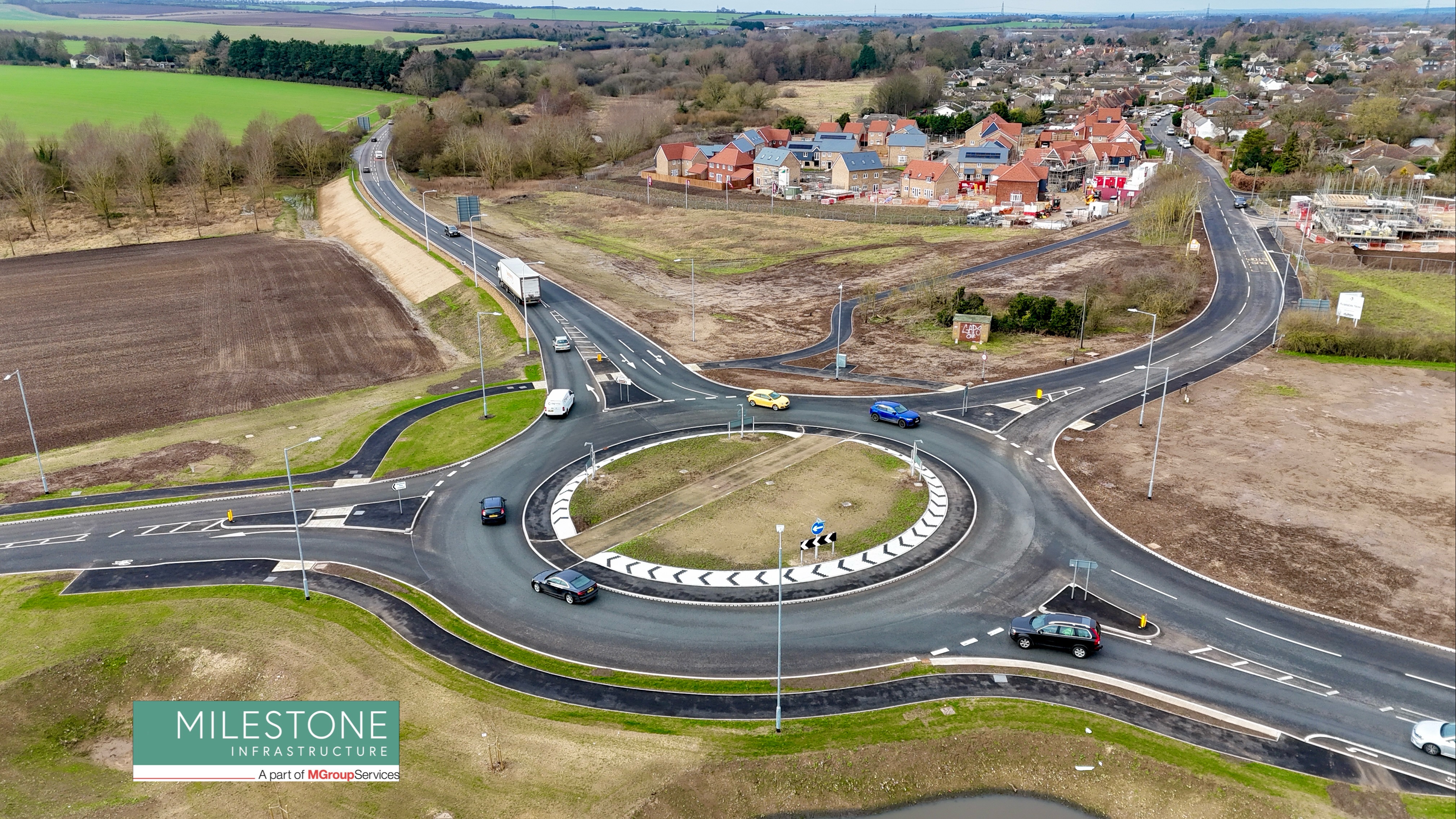 Bartlow Road roundabout