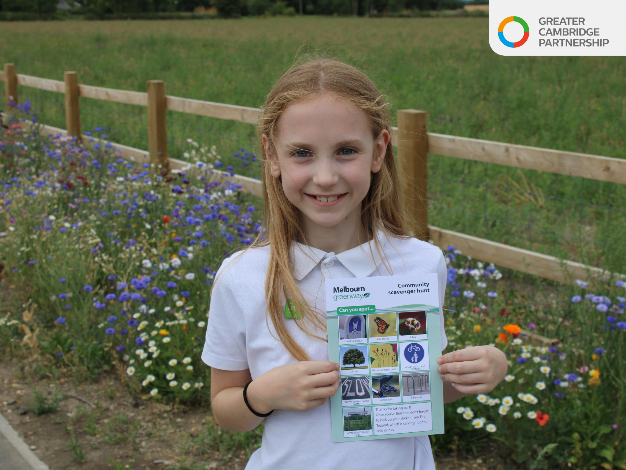 Child at Meldreth station link event