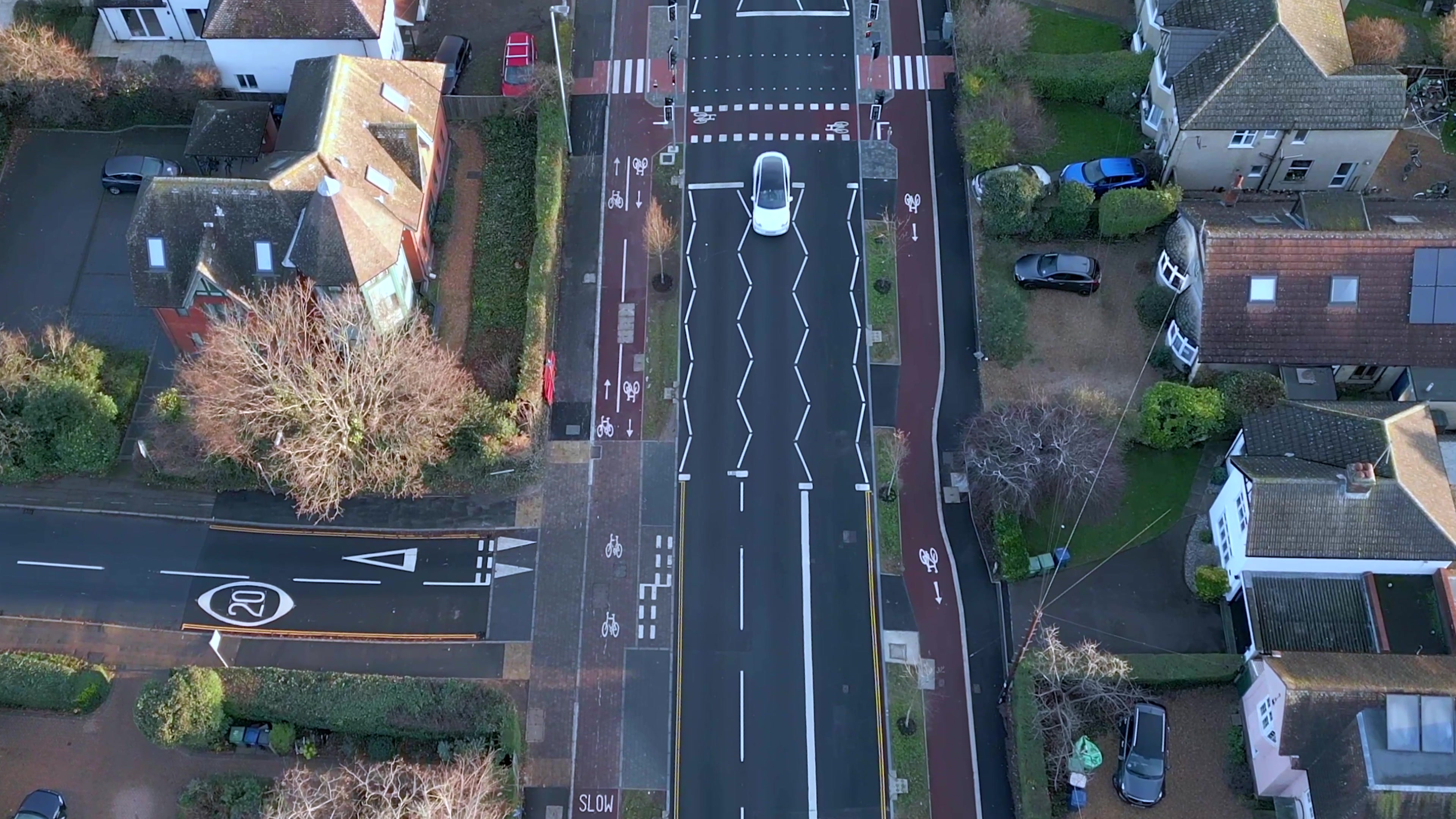 Milton Road completed section