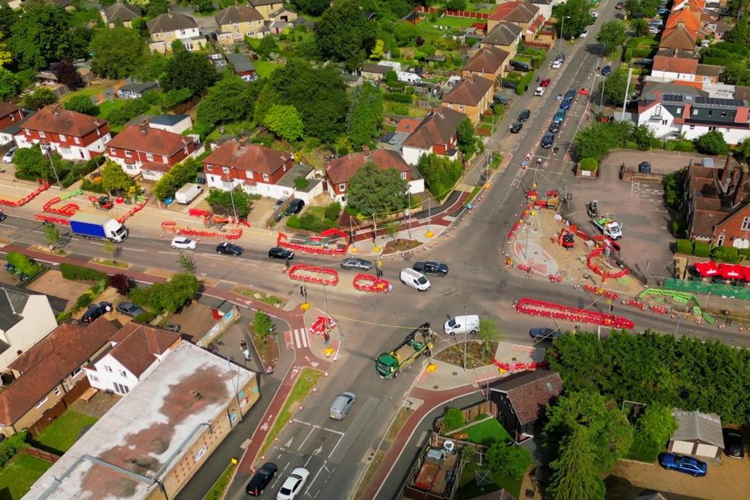 King’s Hedges junction under construction