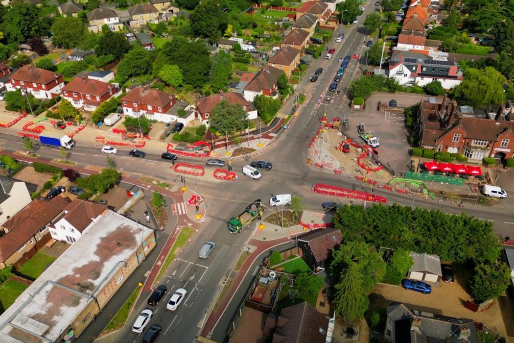 King’s Hedges junction under construction