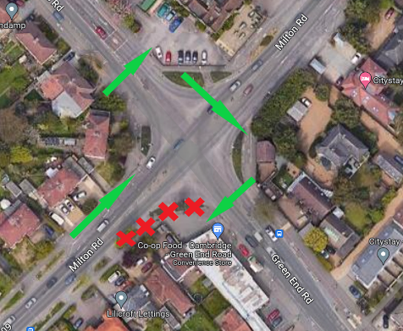 Milton Rd Oct 23 KH diversion