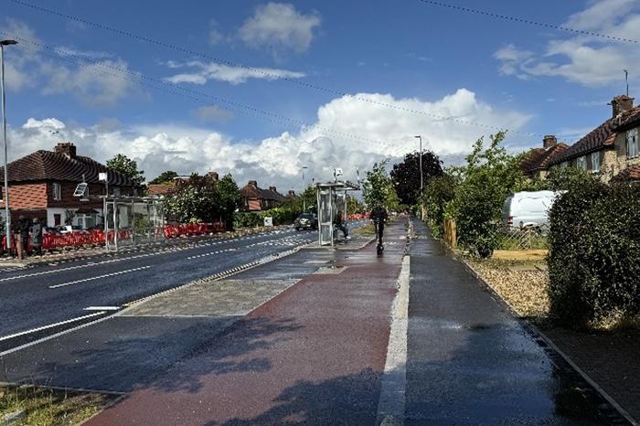 Footway and cycle lane between Fraser Road and King’s Hedges