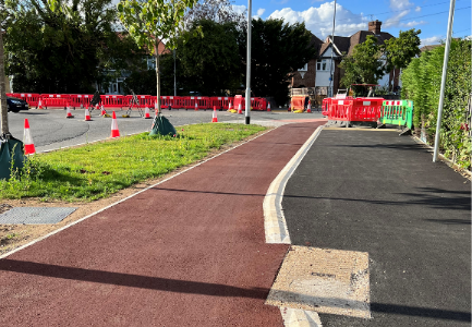 footpaths and trees