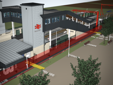 Visualisation of the new railway station for Waterbeach
