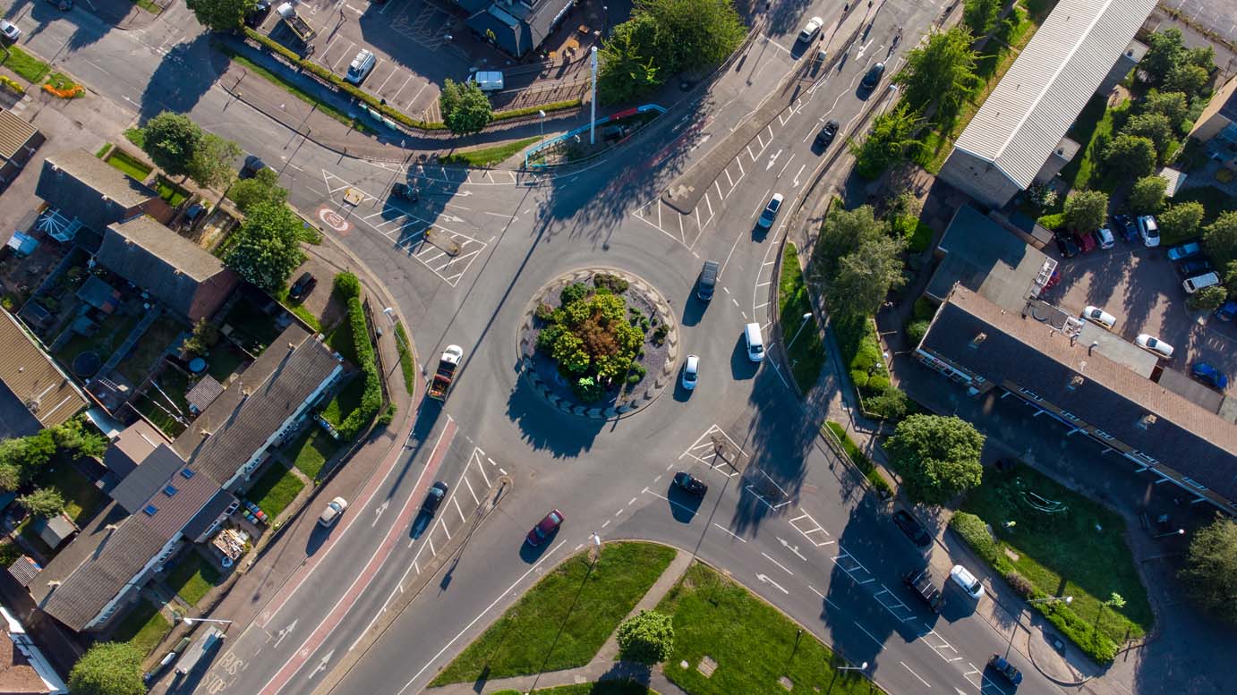 CEA Newmarket Road McDonalds roundabout aerial view (3)