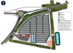 Travel hub layout