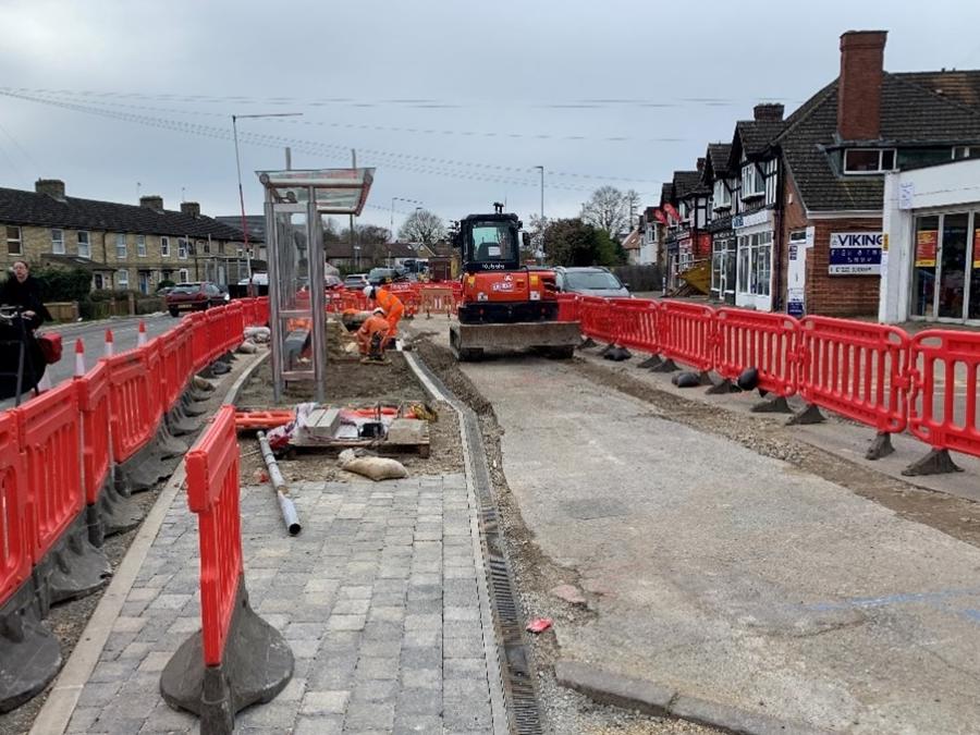 Arbury Rd block paving March 24